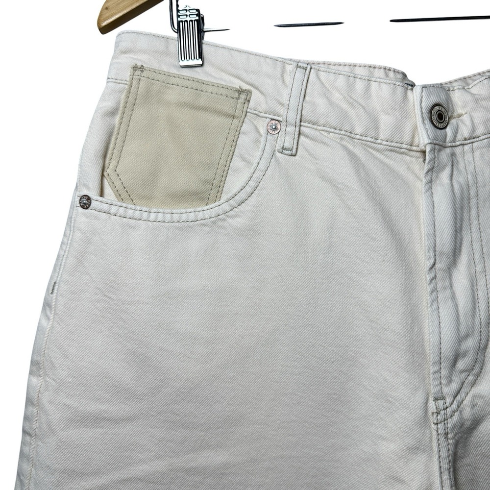 Free People We The Free Waterfalls Baggy Wide Leg Pants 30 Cream Utility Y2K - Picture 16 of 16